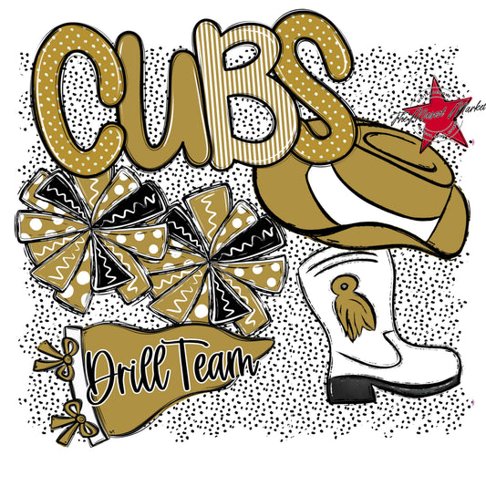 Cubs Drillteam Spirit-Gold