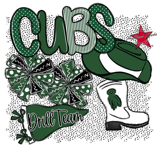 Cubs Drillteam Spirit-Green
