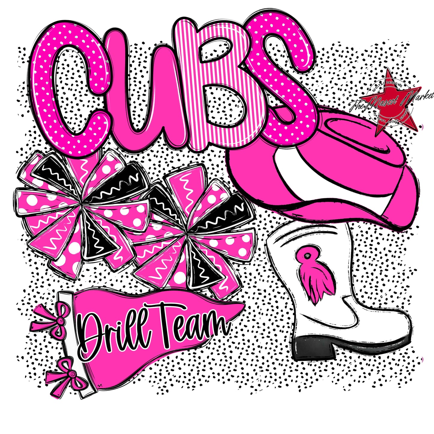 Cubs Drillteam Spirit-Pink