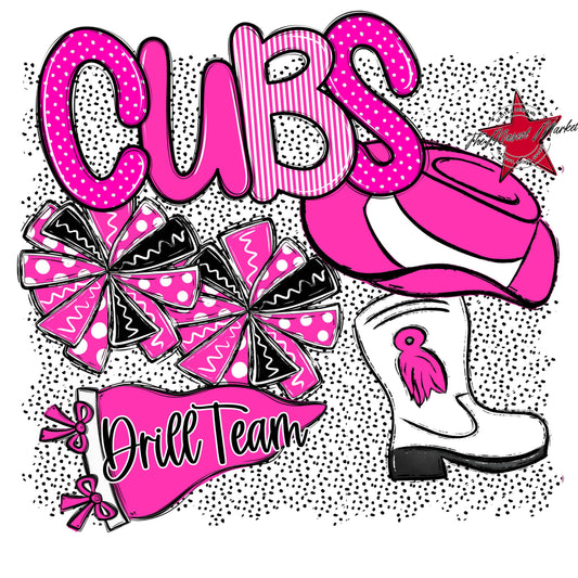 Cubs Drillteam Spirit-Pink