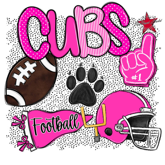 Cubs Football Spirit-Pink