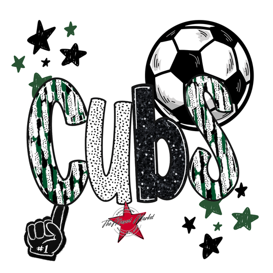 Cubs Soccer Scrape-Green