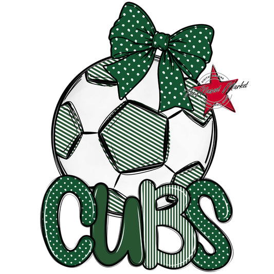 Cubs Soccer Spirit Design-Green