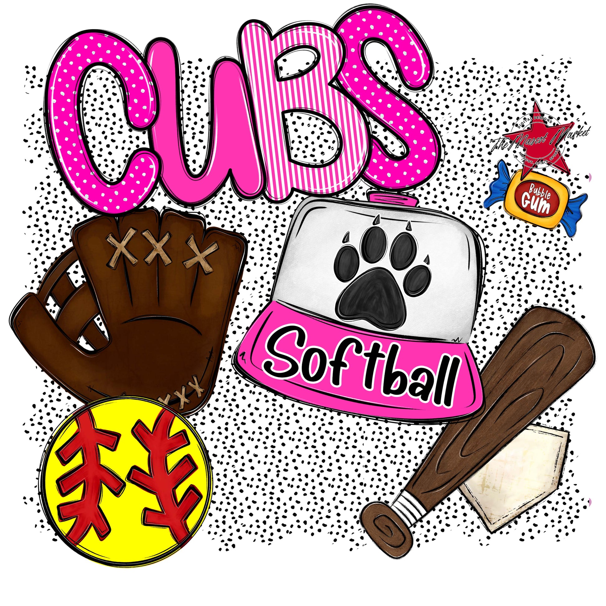 Cubs Softball Spirit-Pink