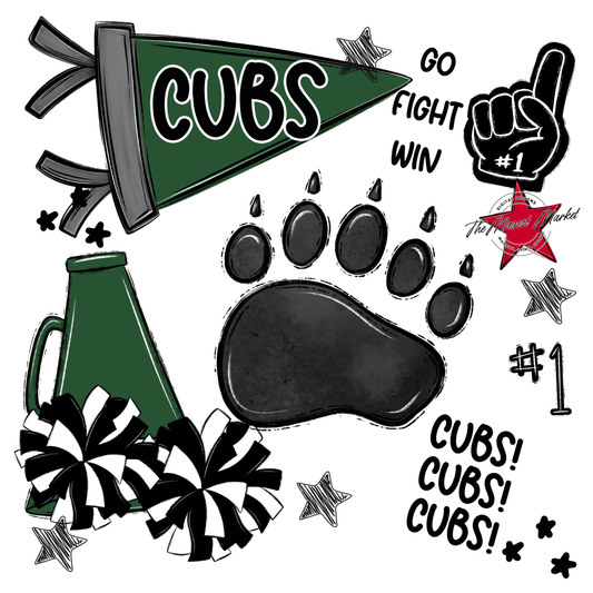 Cubs Spirit Design-Green
