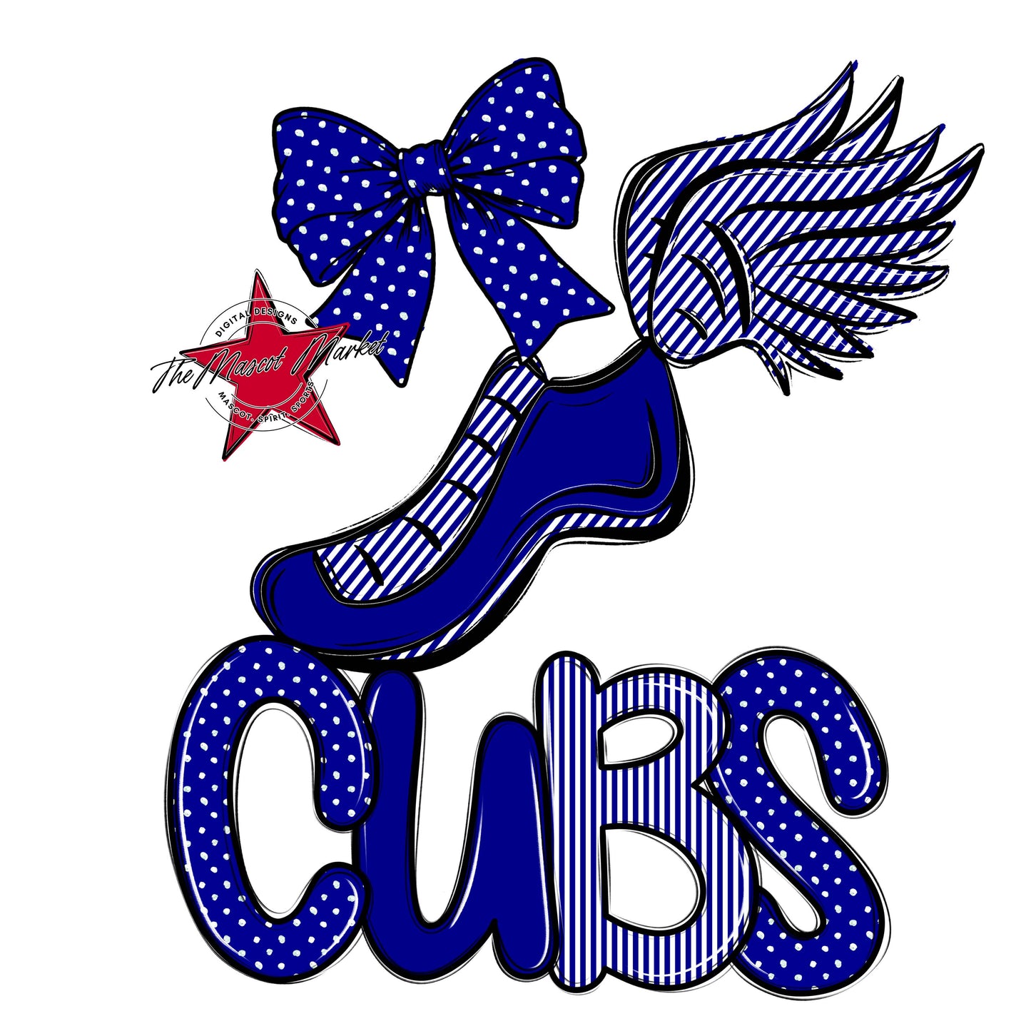 Cubs Track Spirit Design-Blue