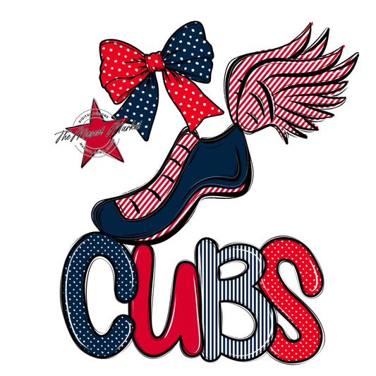 Cubs Track Spirit Design-Navy & Red