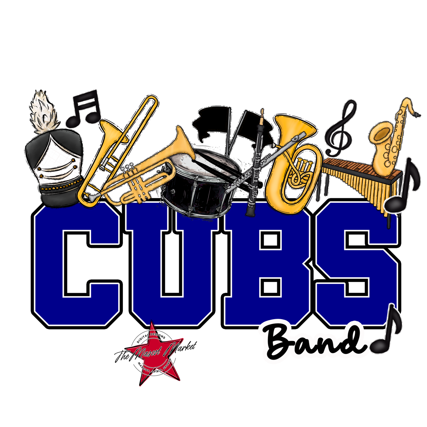 Cubs Varsity Band-Blue