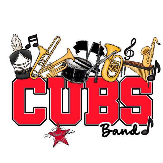 Cubs Varsity Band-Bright Red