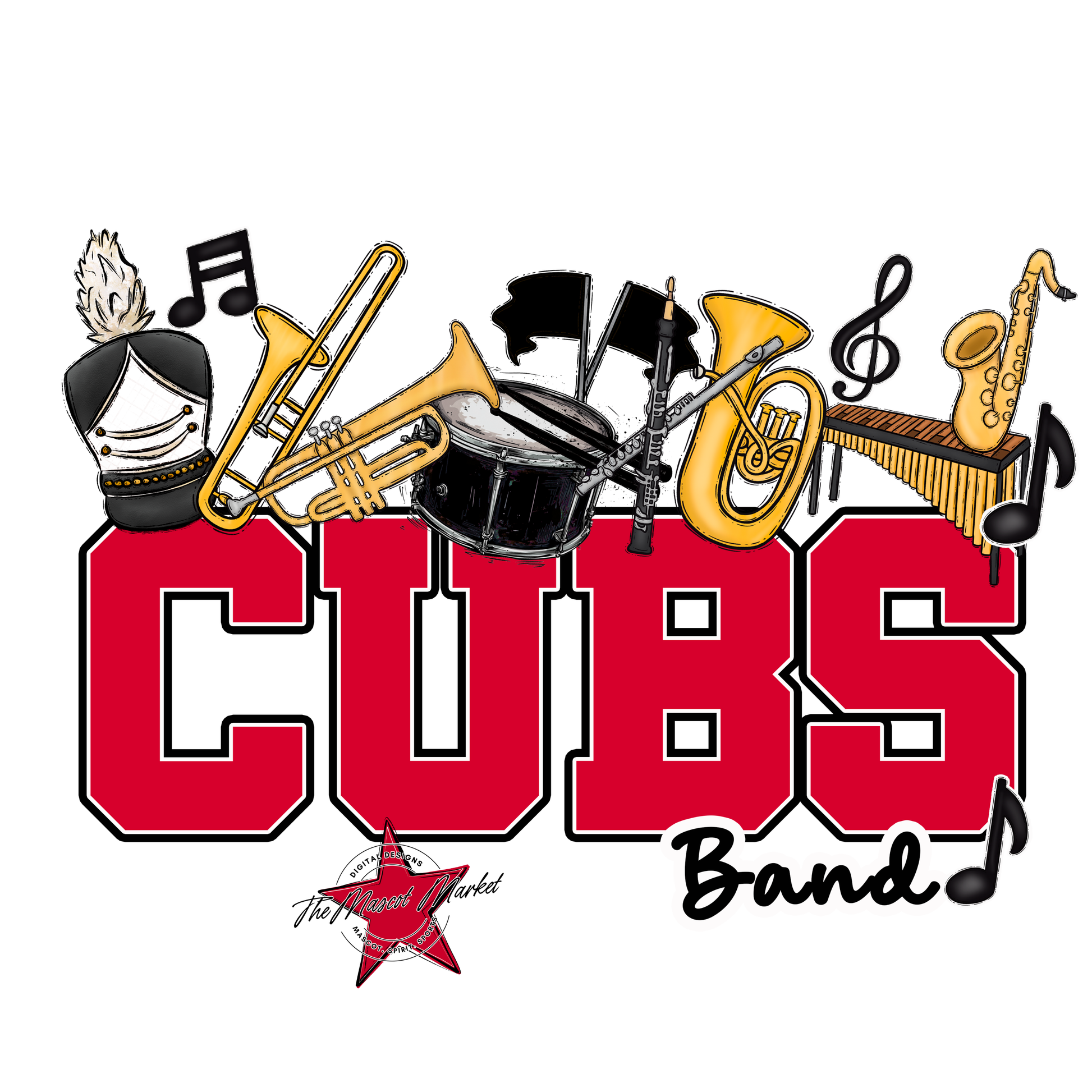 Cubs Varsity Band-Red