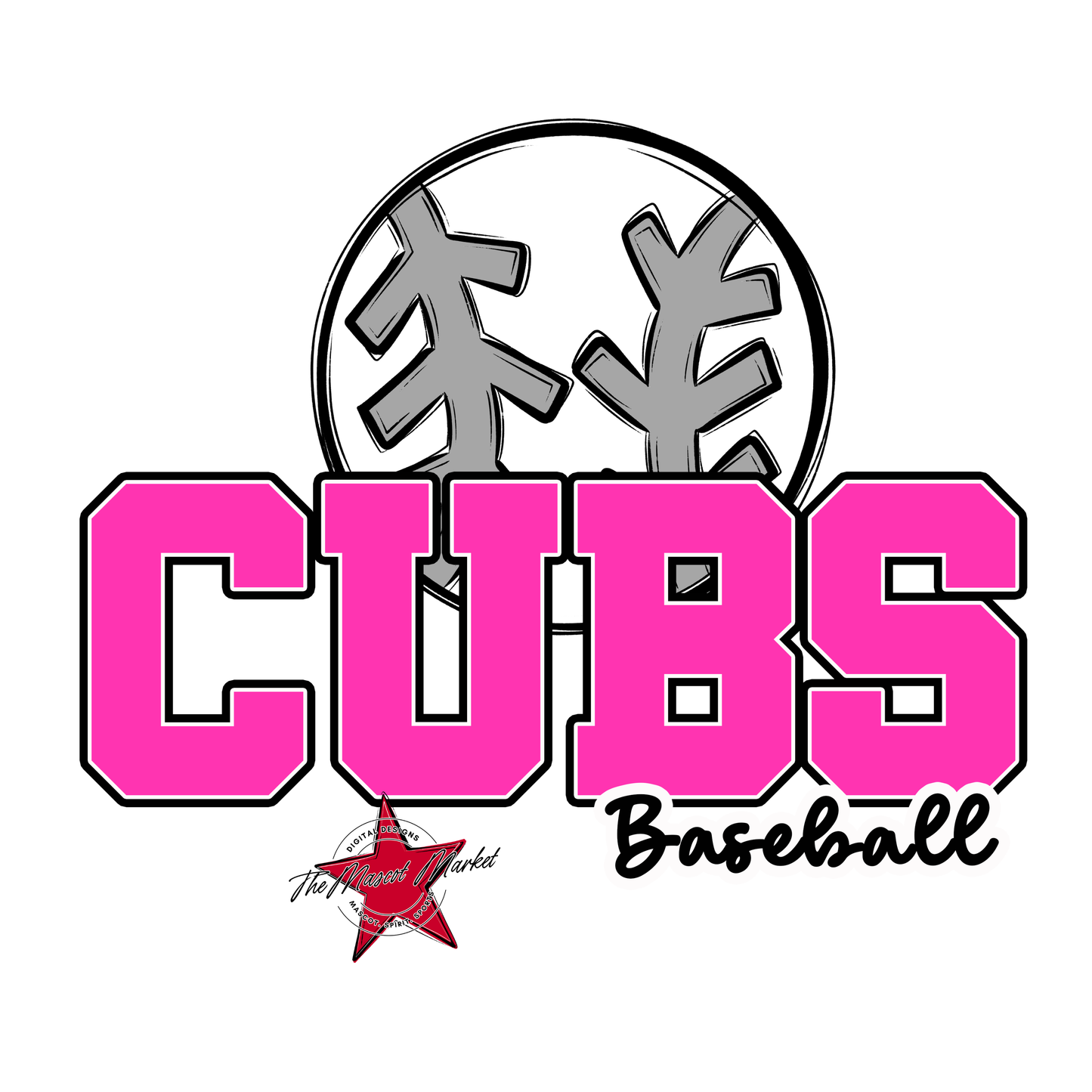 Cubs Varsity Baseball-Pink