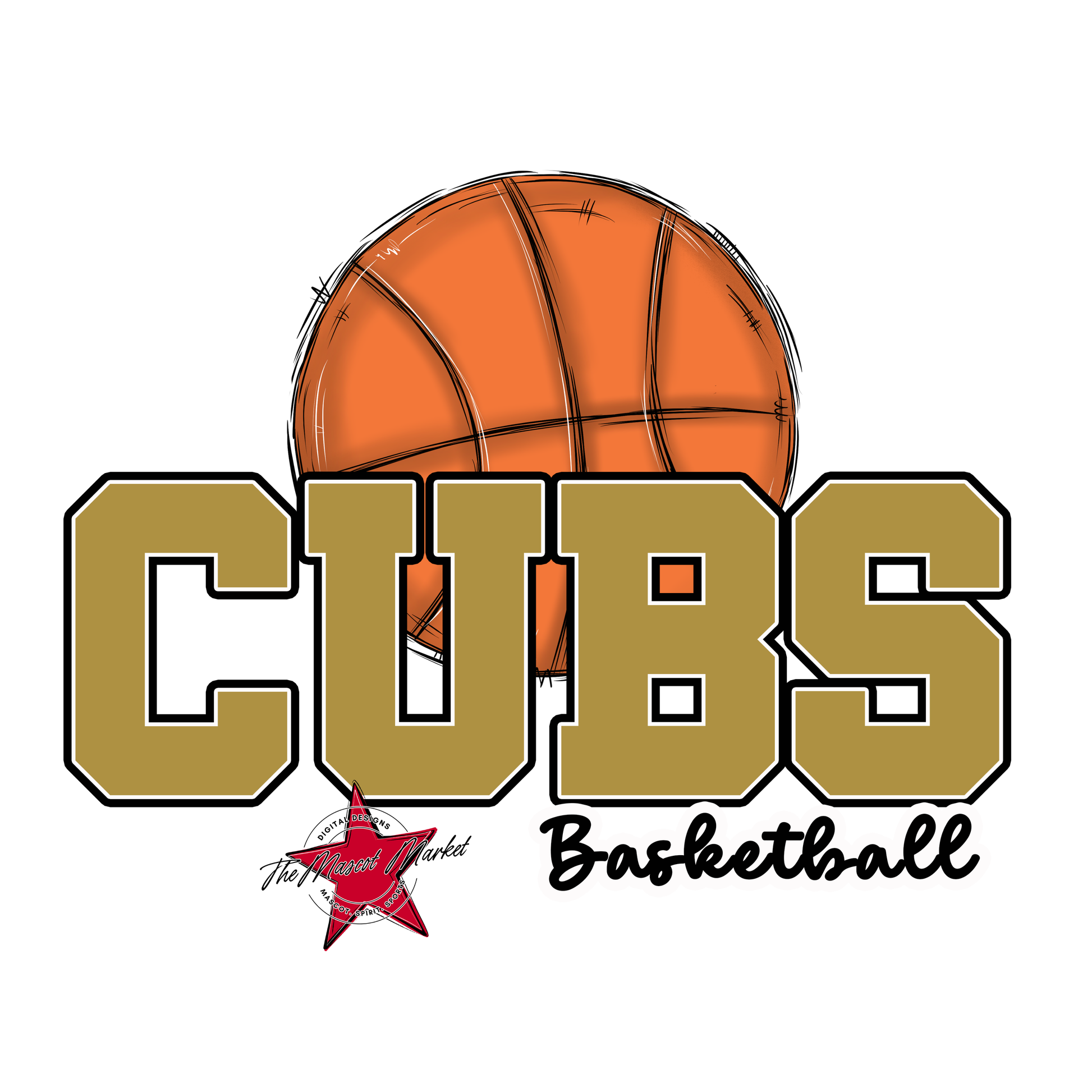 Cubs Varsity Basketball-Gold