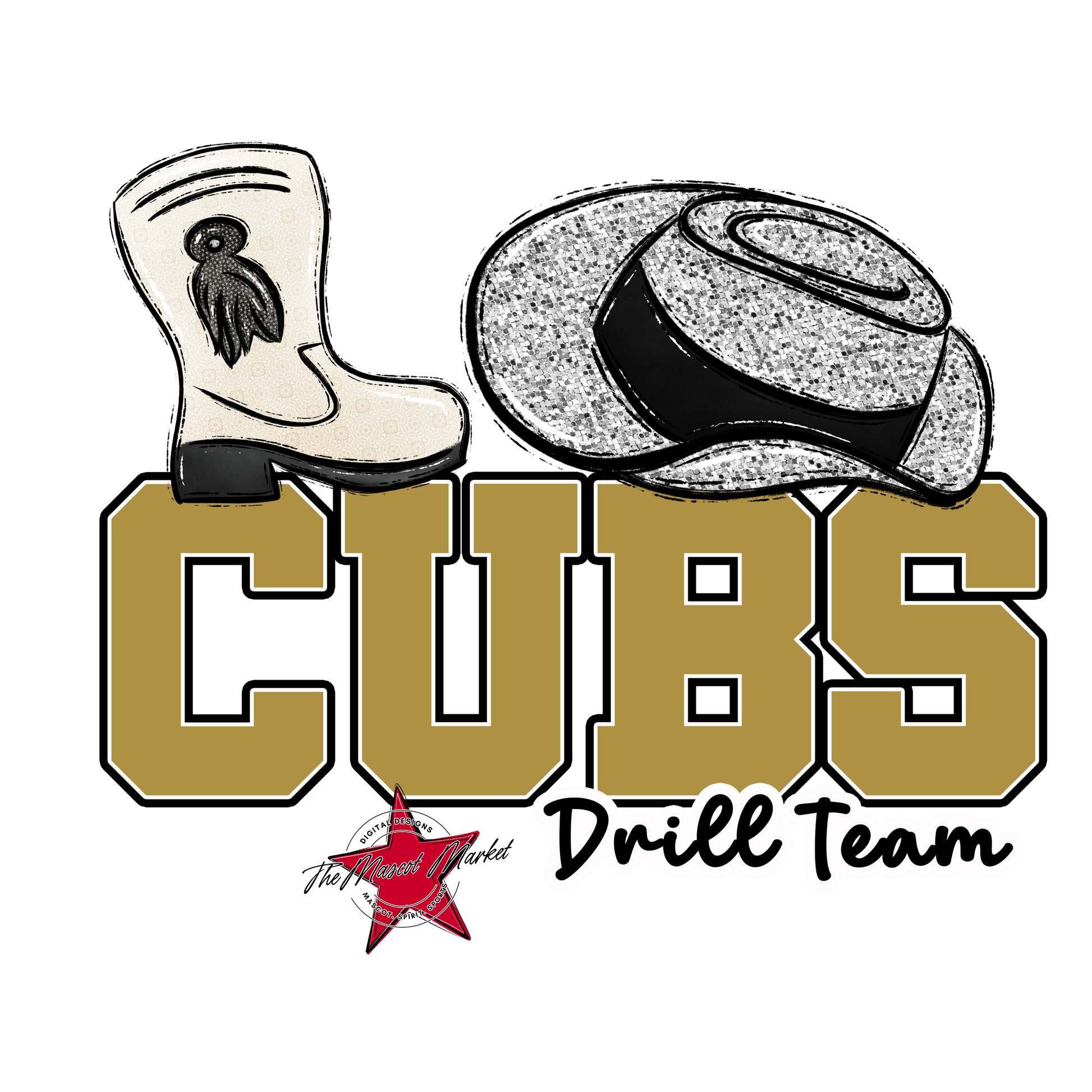Cubs Varsity Drillteam-Gold