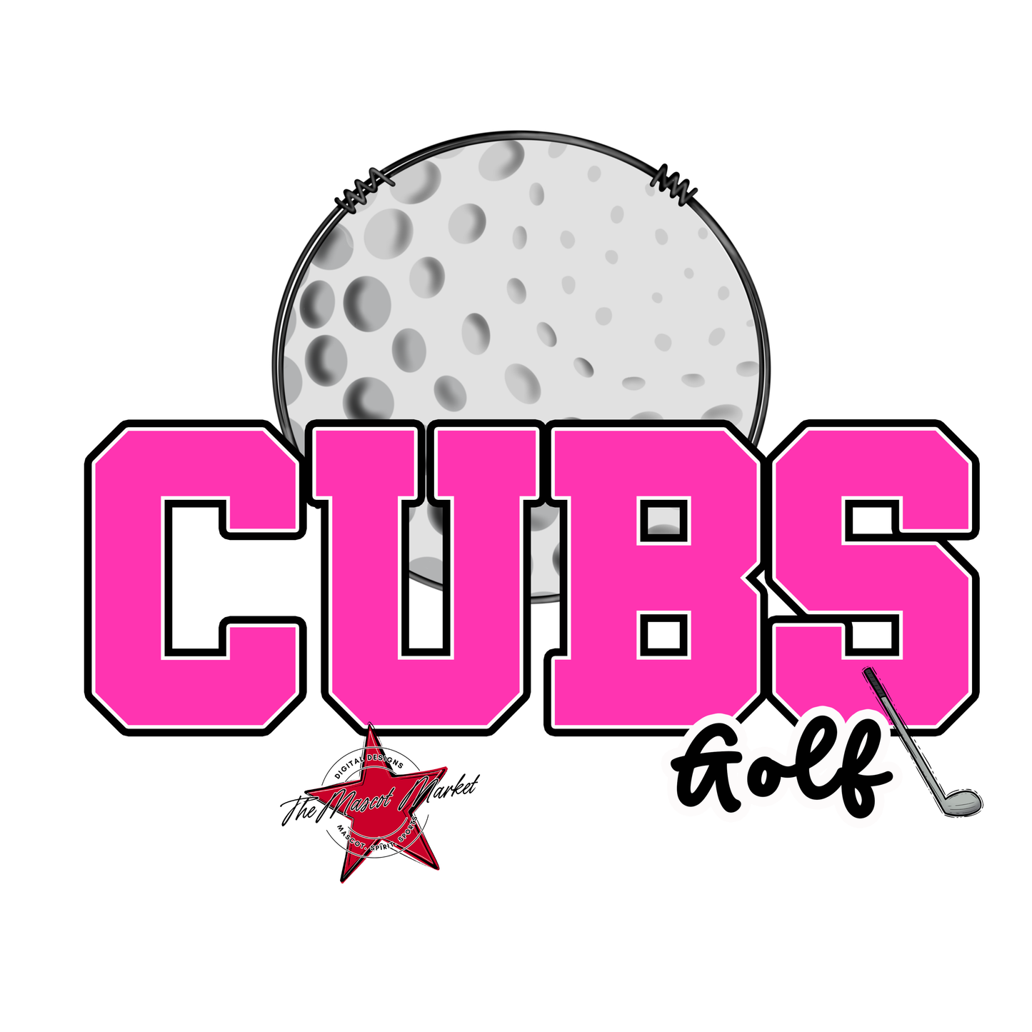 Cubs Varsity Golf-Pink