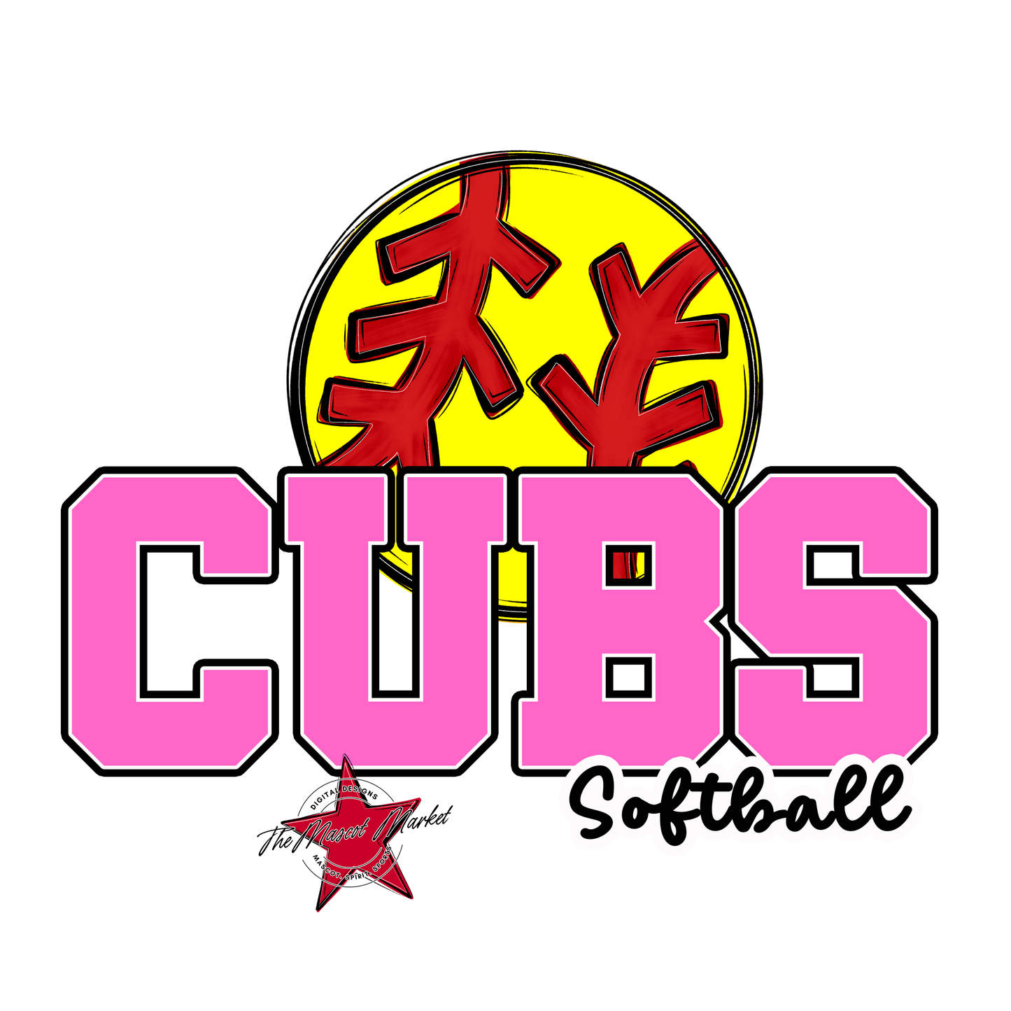 Cubs Varsity Softball-Baby Pink