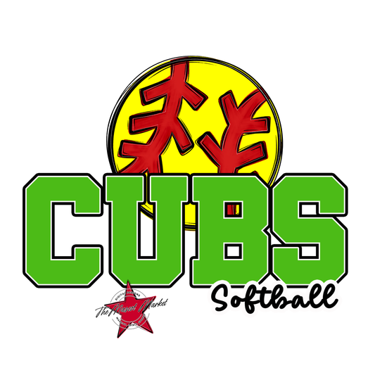Cubs Varsity Softball-Bright Green