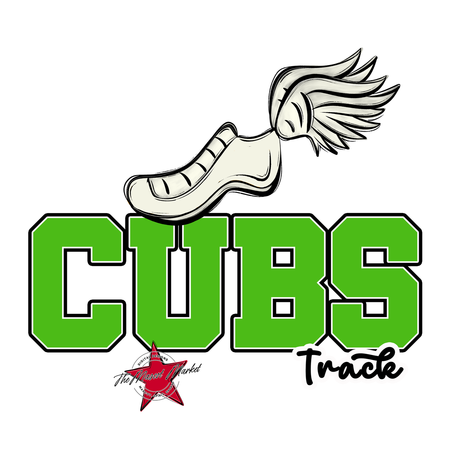 Cubs Varsity Track-Bright Green