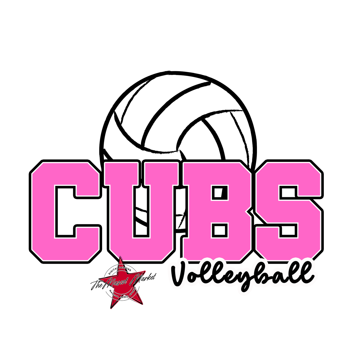 Cubs Varsity Volleyball-Baby Pink