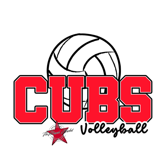 Cubs Varsity Volleyball-Bright Red