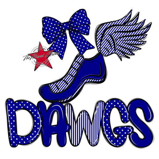 Dawgs Track Spirit Design-Blue
