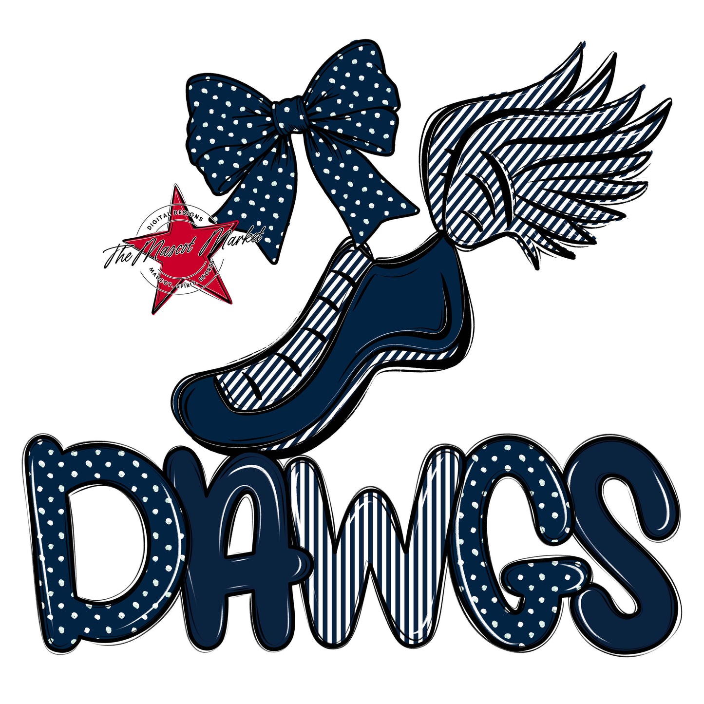 Dawgs Track Spirit Design-Navy