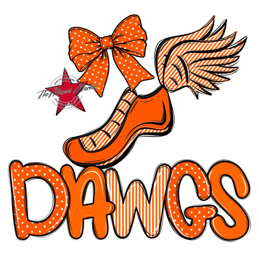 Dawgs Track Spirit Design-Orange