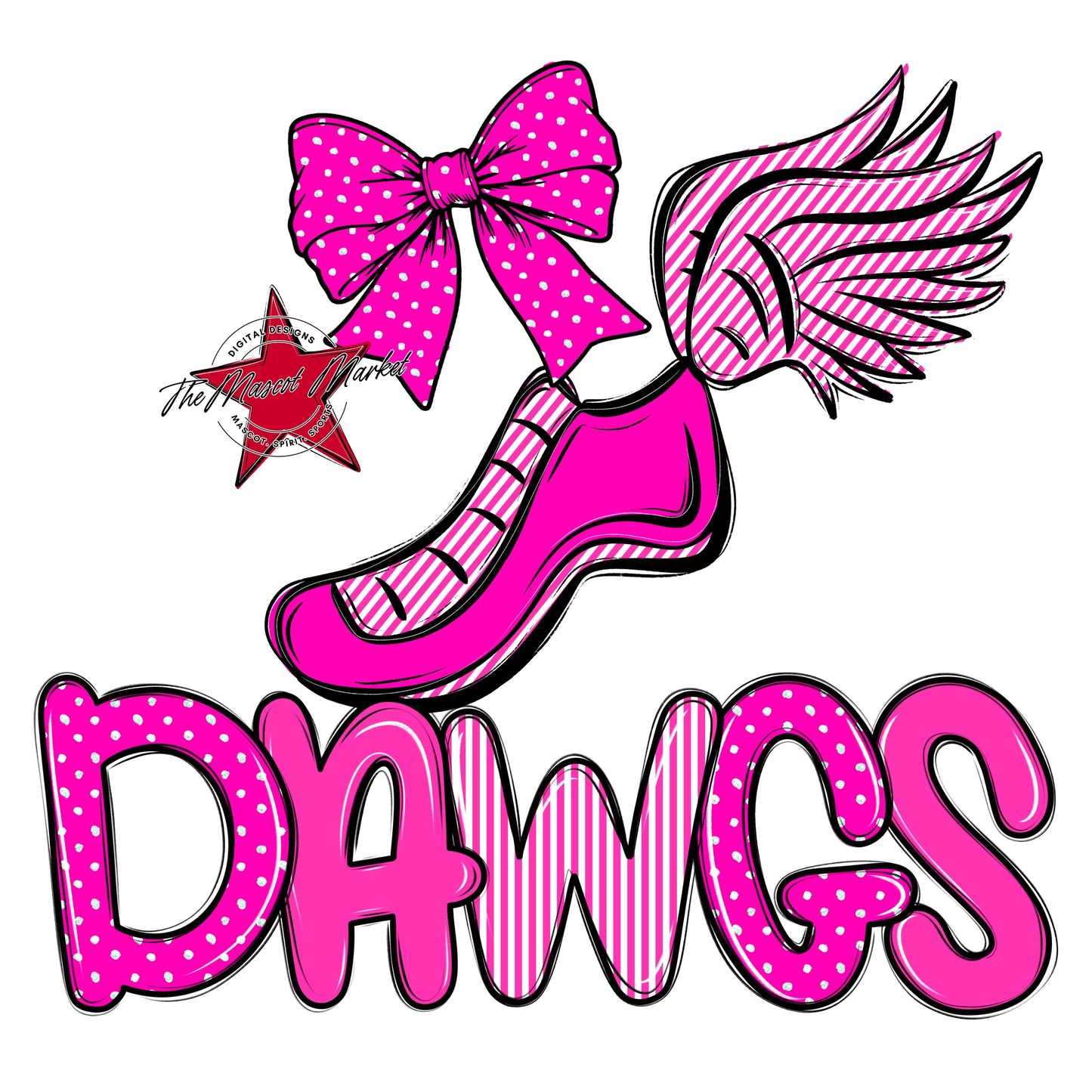 Dawgs Track Spirit Design-Pink