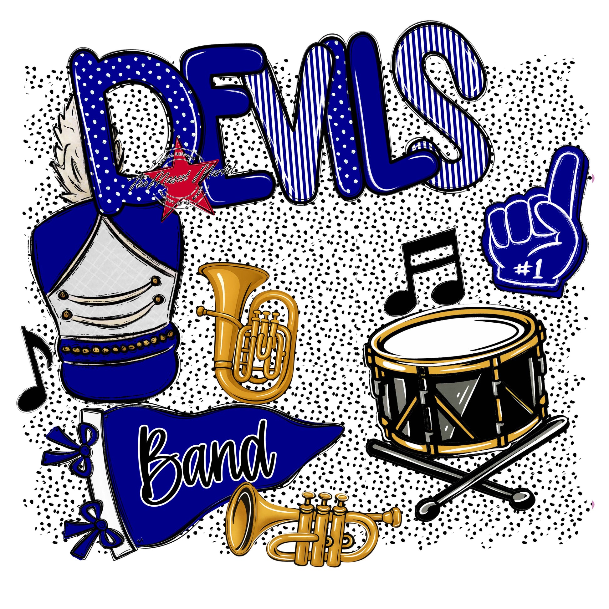 Devils Band Spirit-Blue