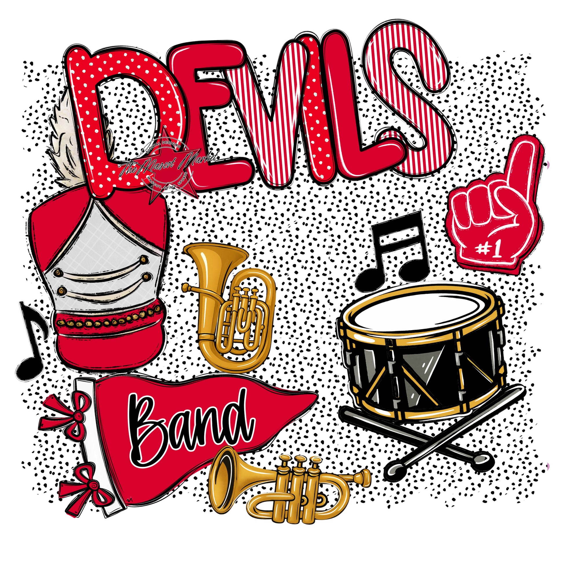 Devils Band Spirit-Red