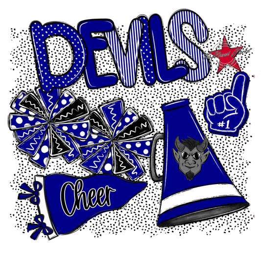 Devils Cheer Spirit-Blue
