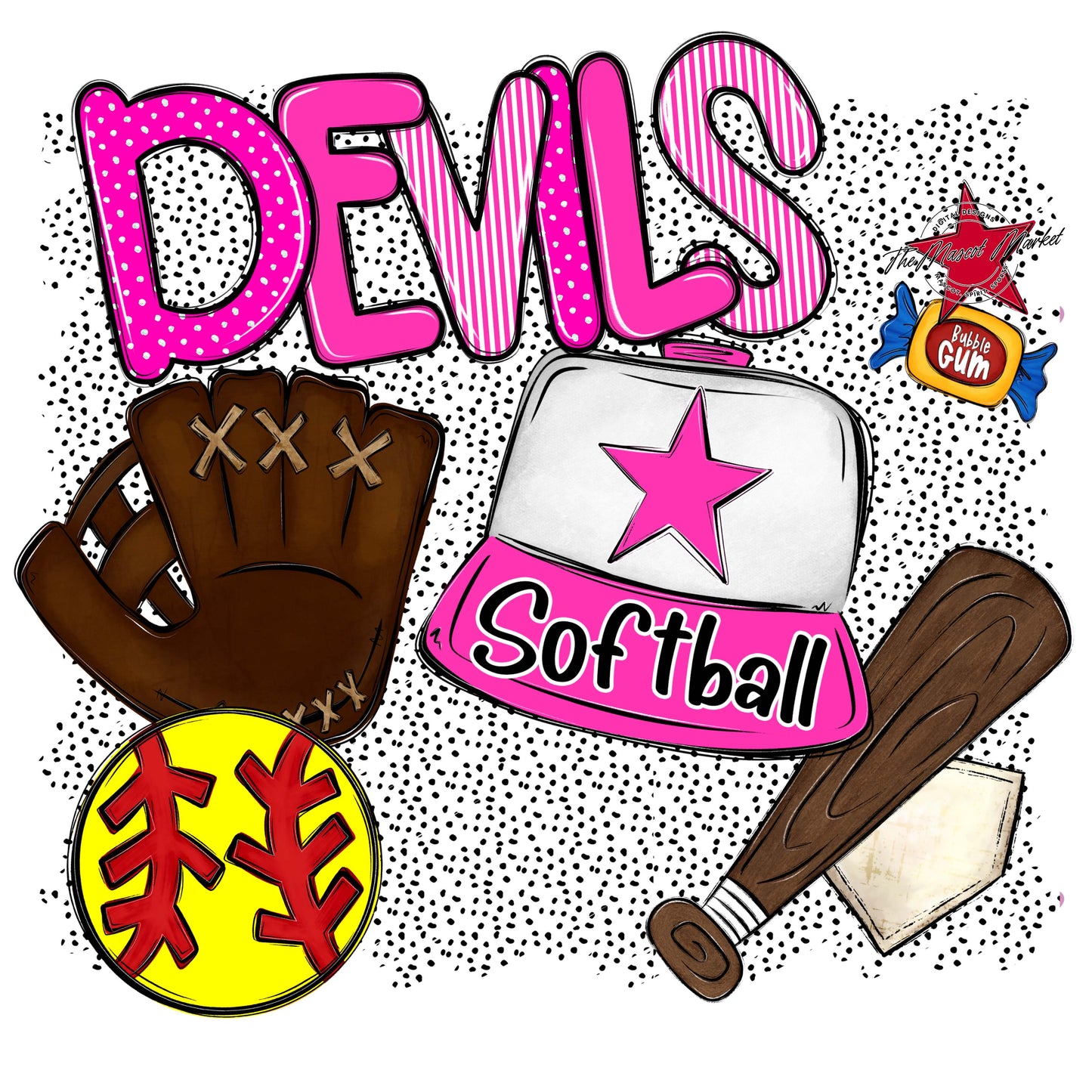 Devils Softball Spirit-Pink