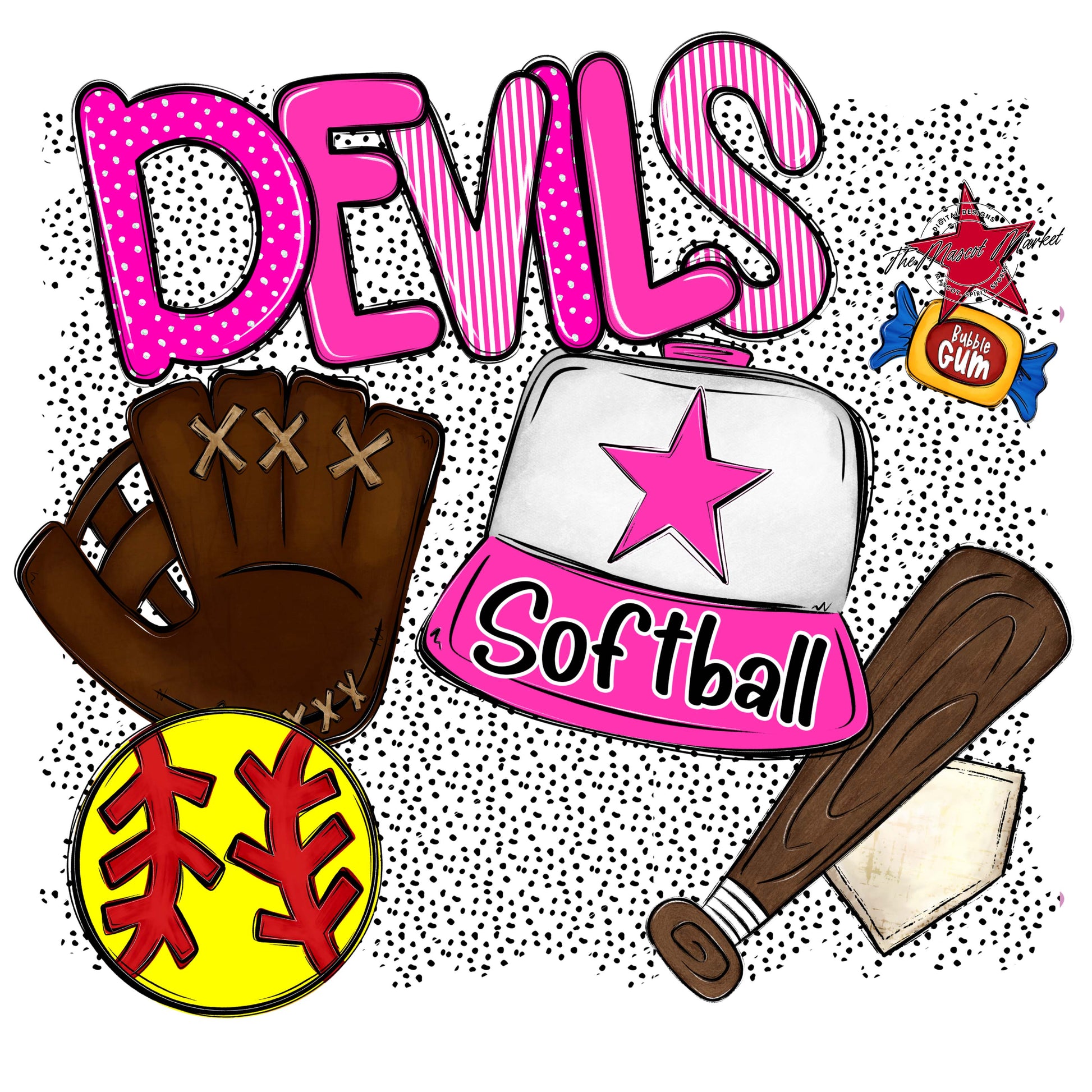 Devils Softball Spirit-Pink