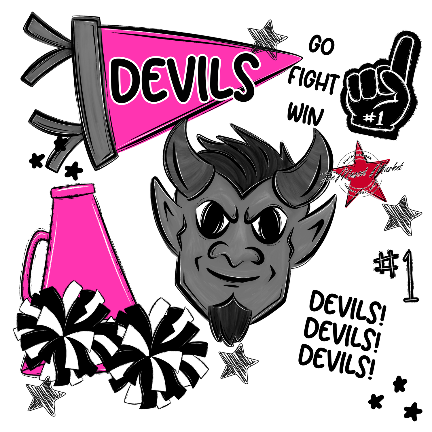 Devils Spirit Design-Pink