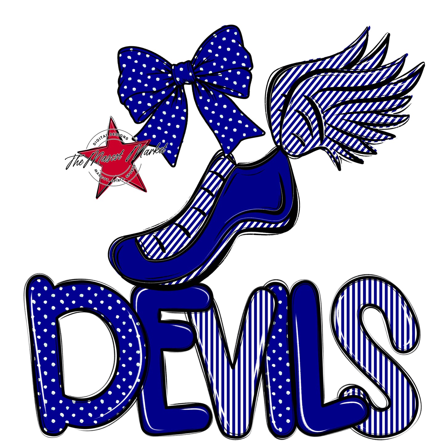 Devils Track Spirit Design-Blue