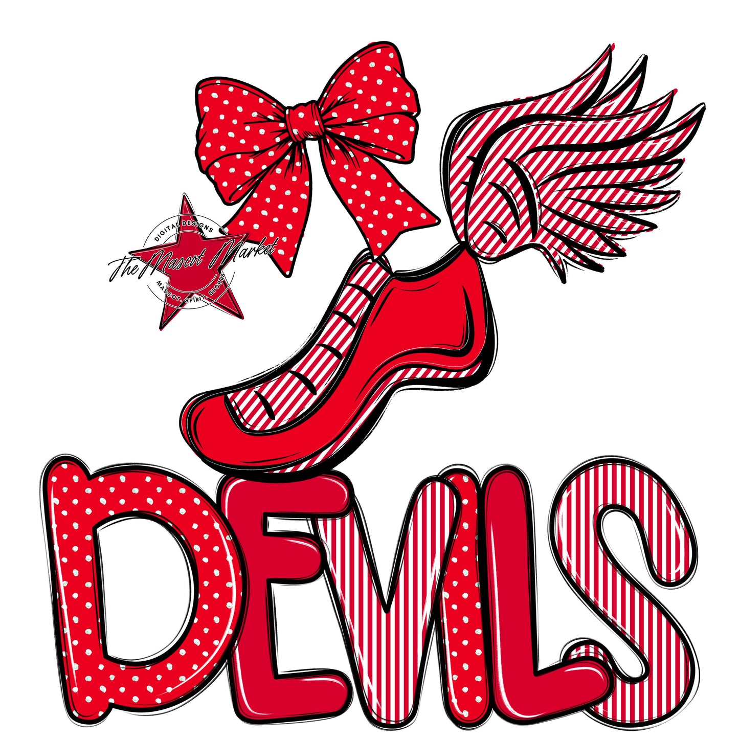 Devils Track Spirit Design-Red
