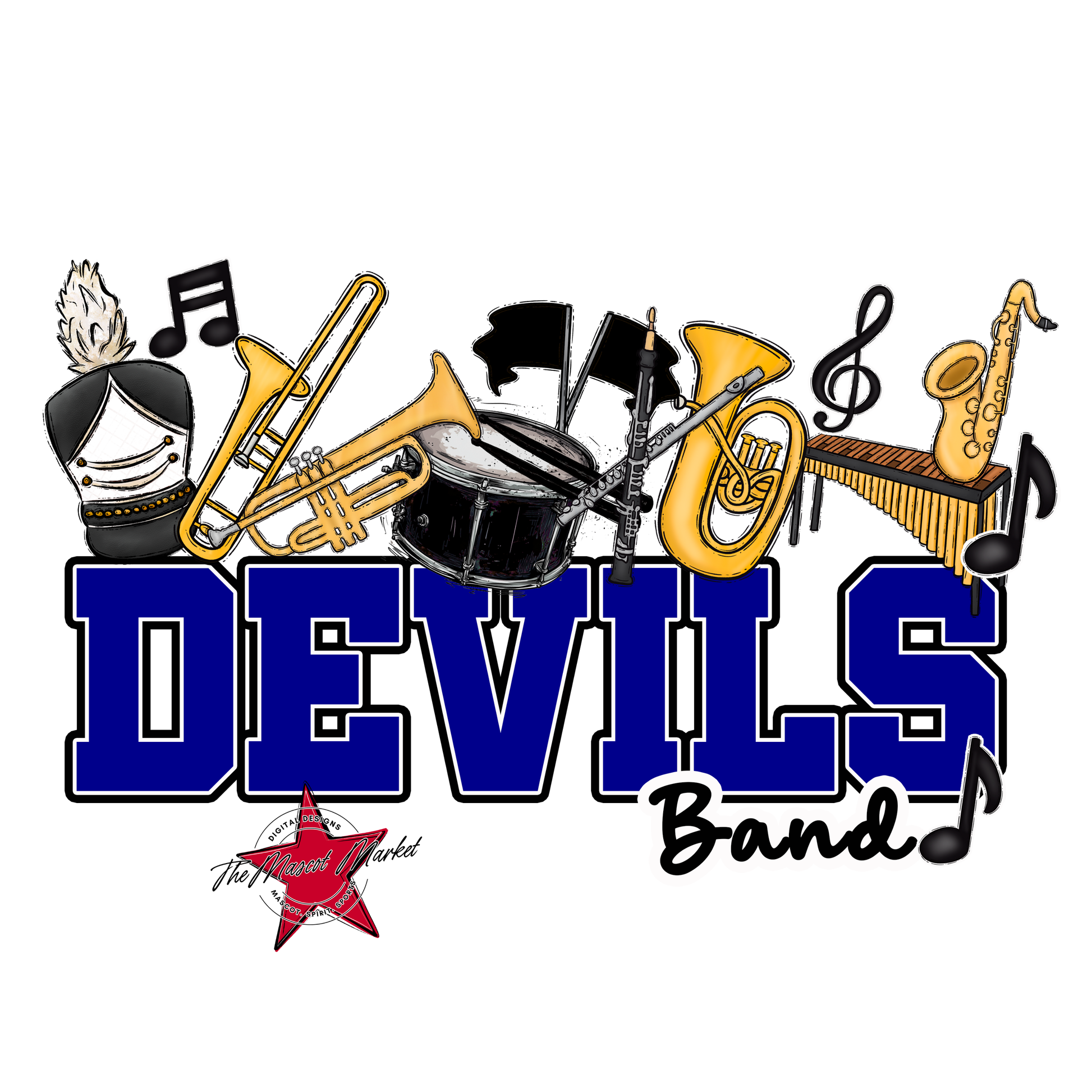 Devils Varsity Band-Blue