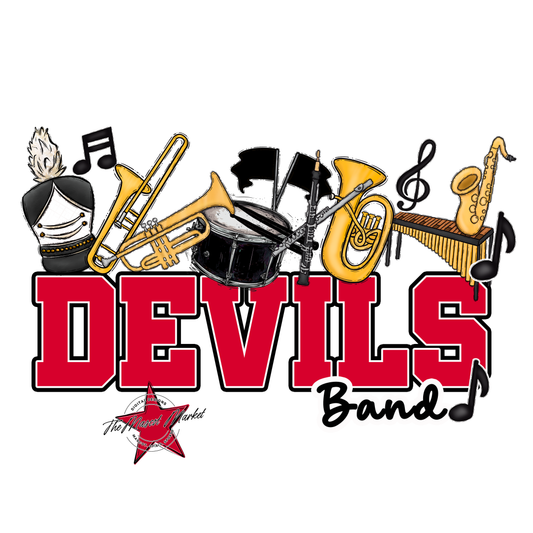 Devils Varsity Band-Red