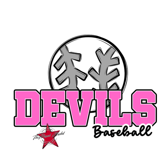 Devils Varsity Baseball-Baby Pink