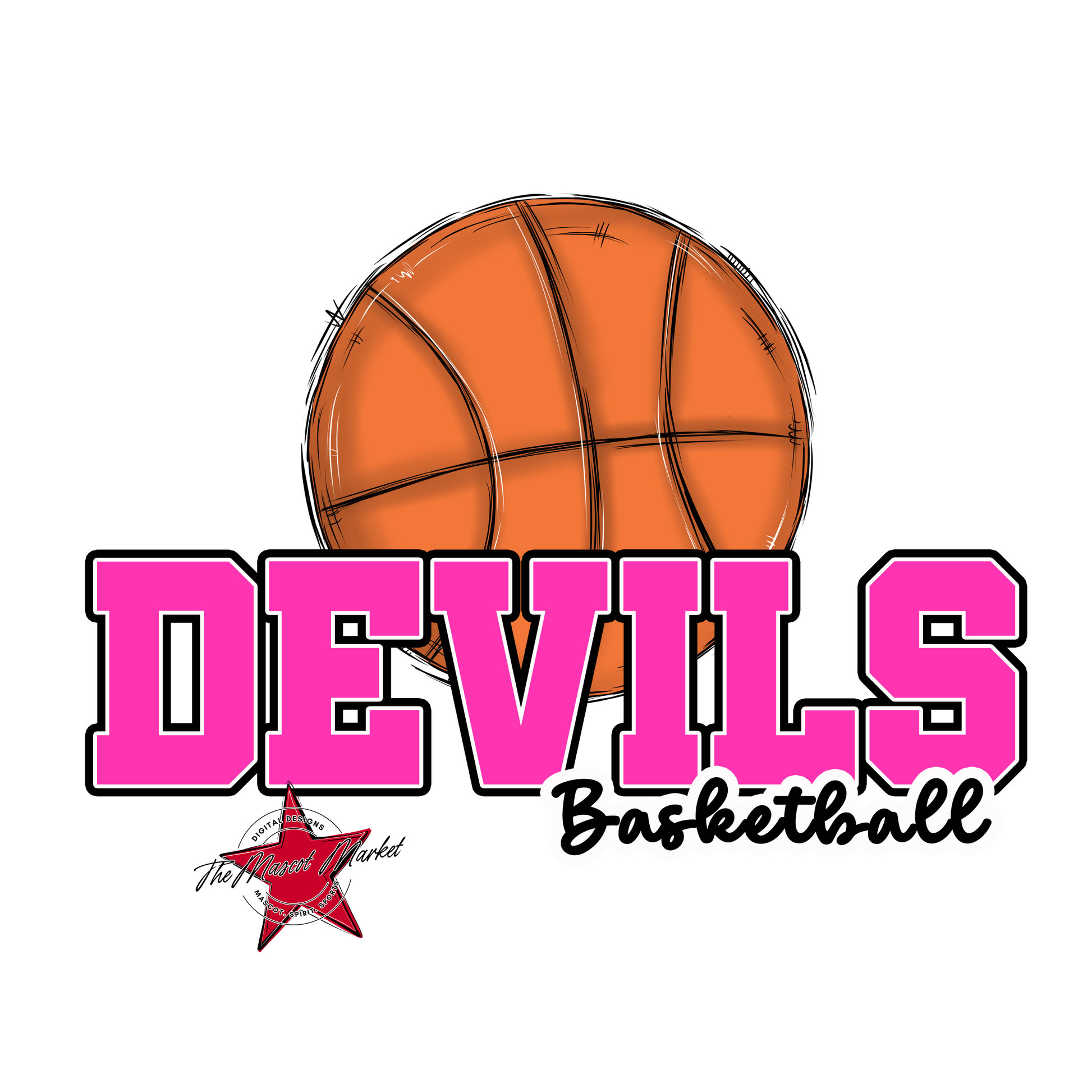 Devils Varsity Basketball-Pink
