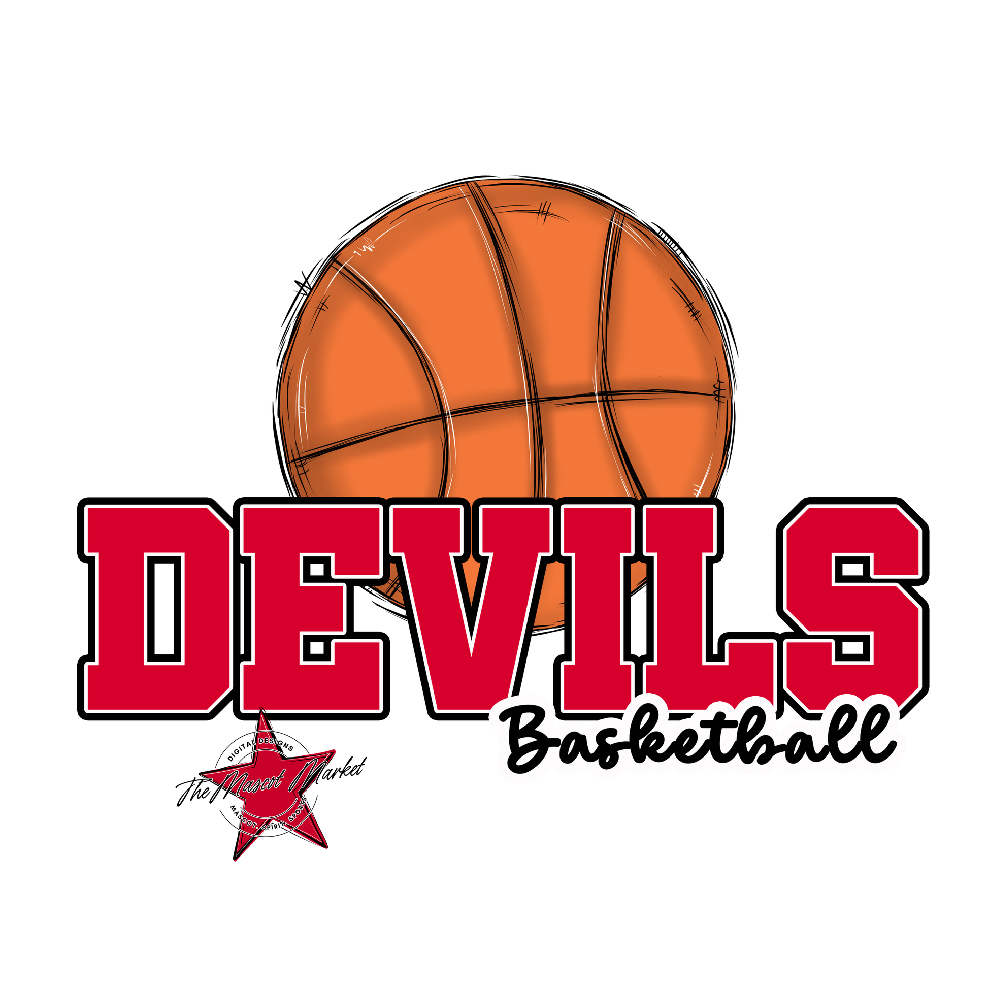 Devils Varsity Basketball-Red