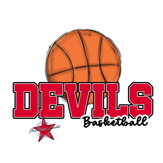 Devils Varsity Basketball-Red