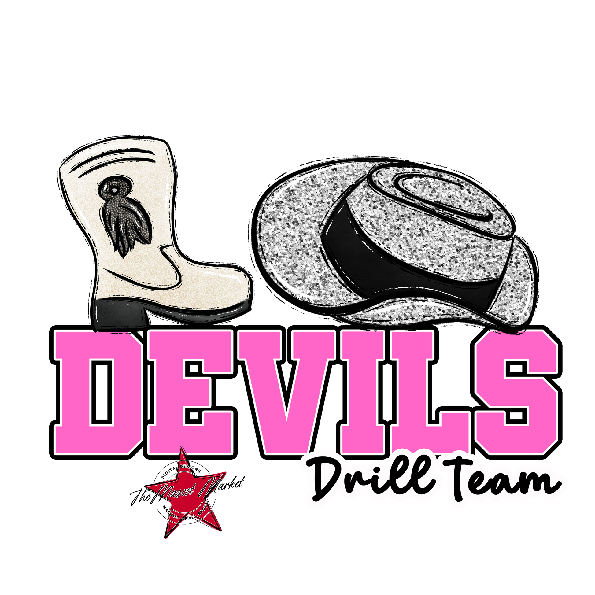Devils Varsity Drillteam-Baby Pink