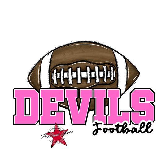 Devils Varsity Football-Baby Pink