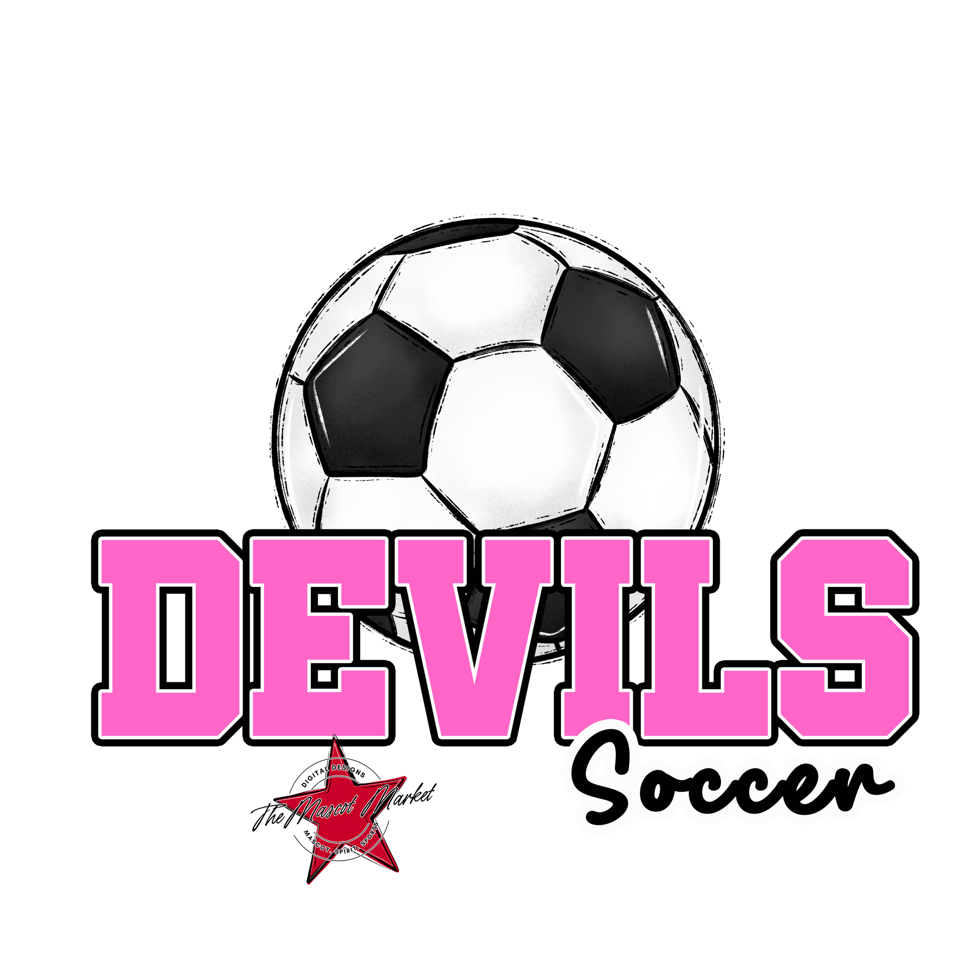 Devils Varsity Soccer-Baby Pink