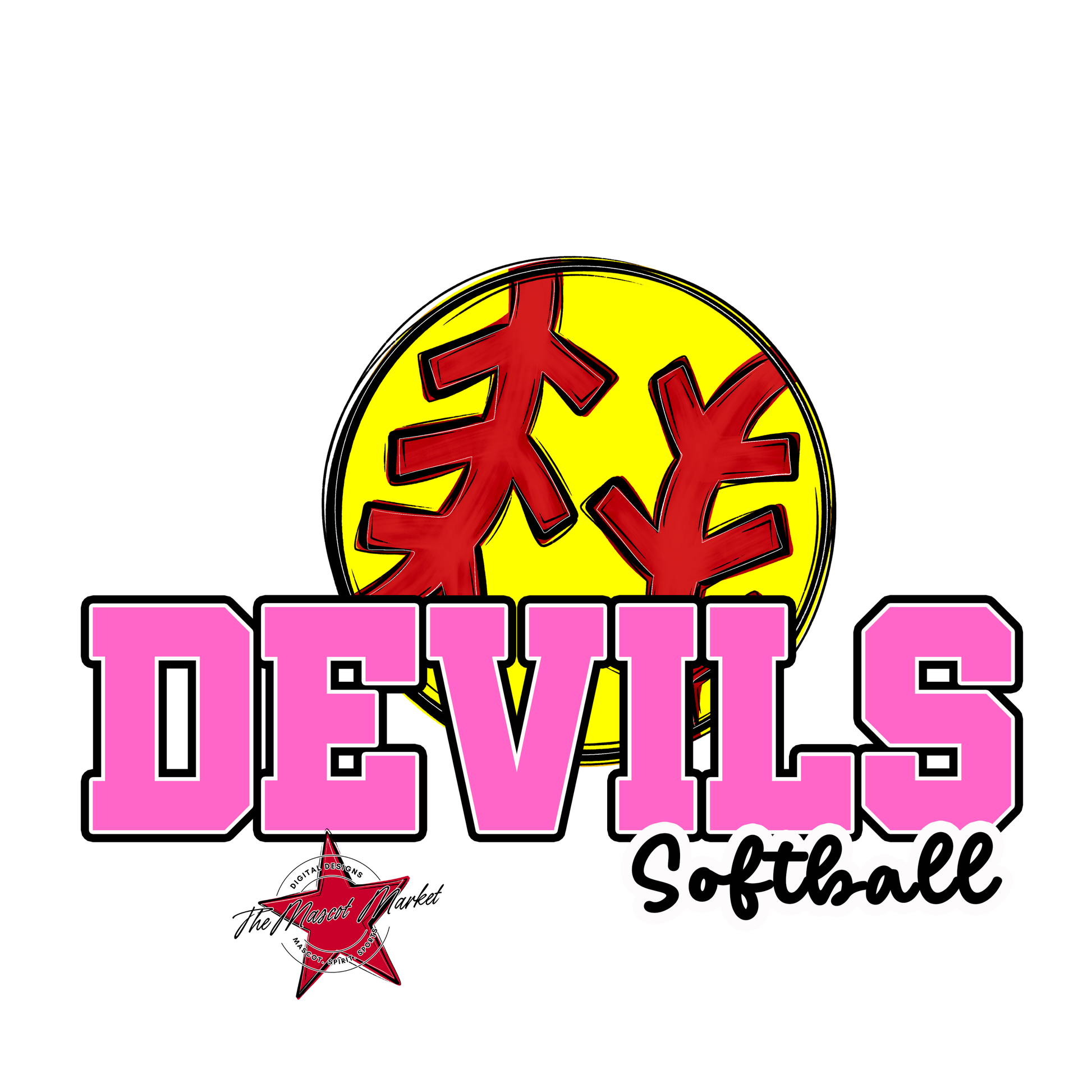 Devils Varsity Softball-Baby Pink