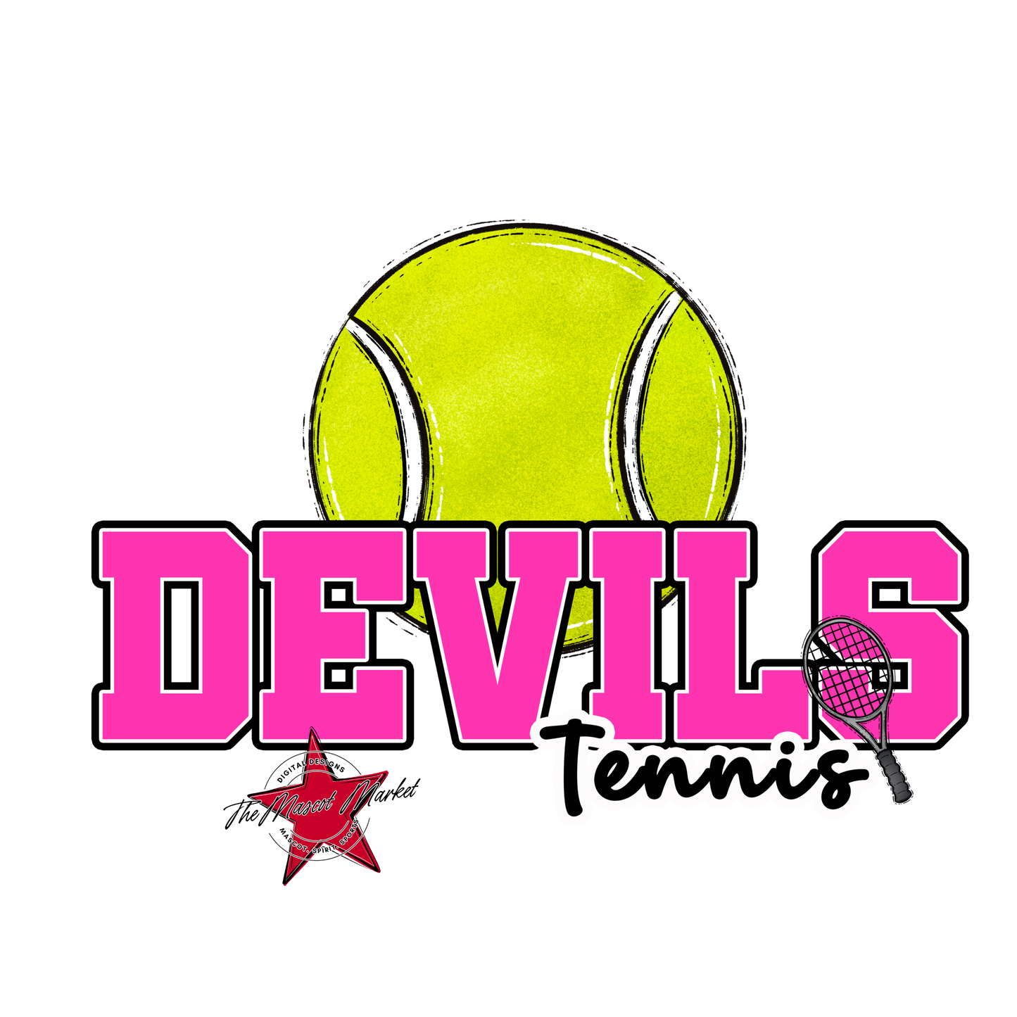 Devils Varsity Tennis-Pink