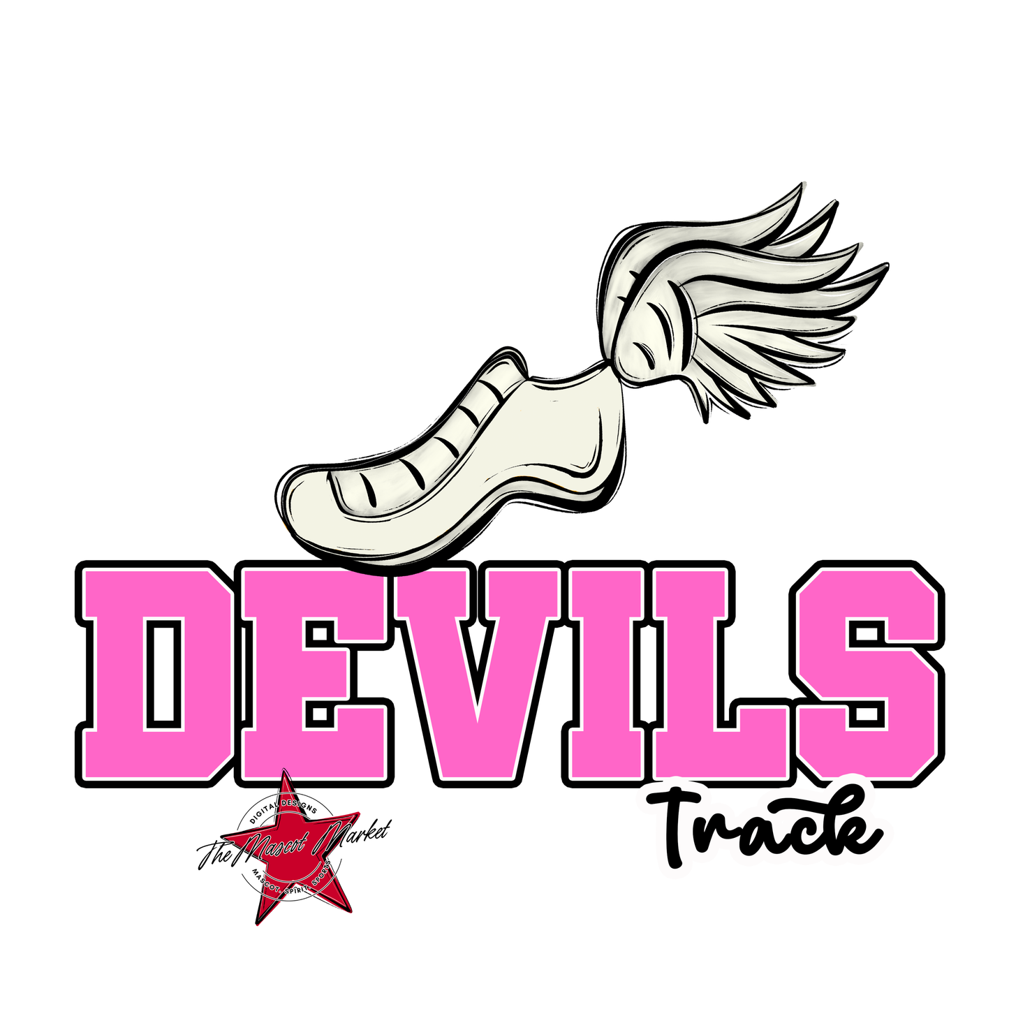Devils Varsity Track-Baby Pink