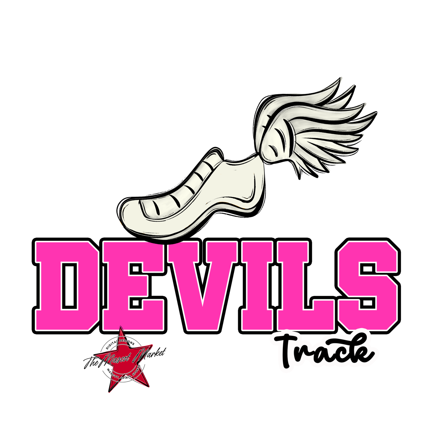 Devils Varsity Track-Pink