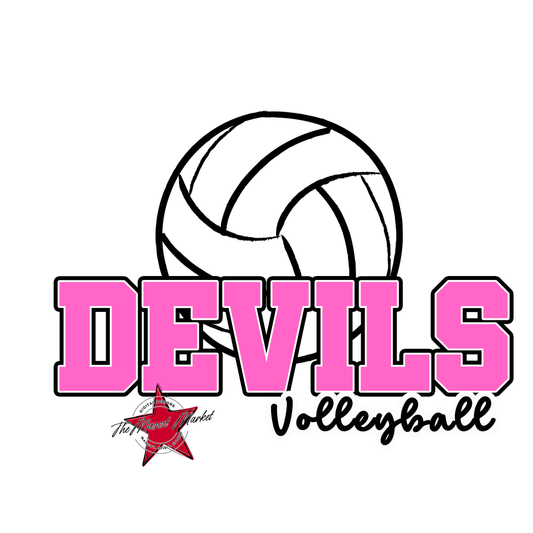 Devils Varsity Volleyball-Baby Pink