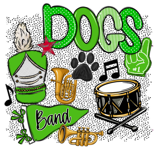 Dogs Band Spirit-Bright Green